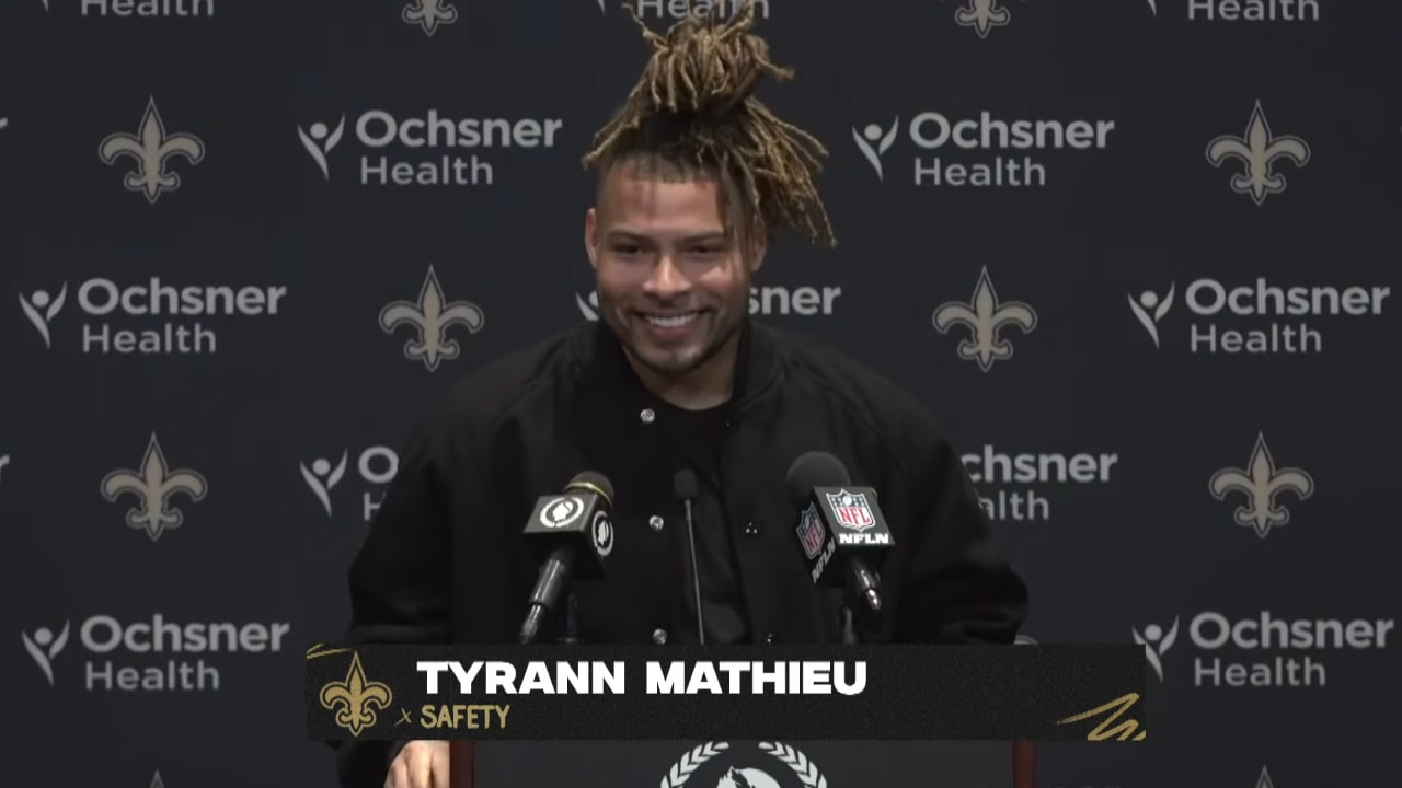 NFL Week 18: Tyrann Mathieu Talks Late-game INT Vs. Falcons