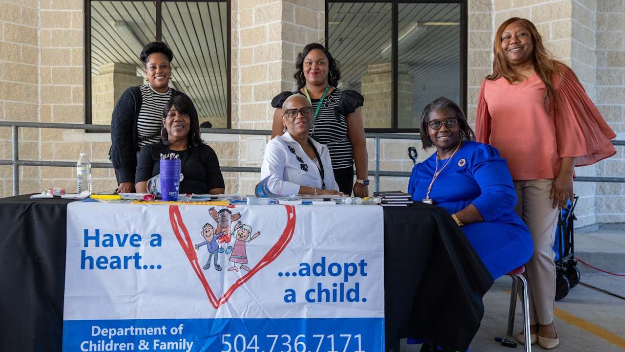 Photos: Saints, Pelicans Working Parents Network joins local families on National Adoption Day