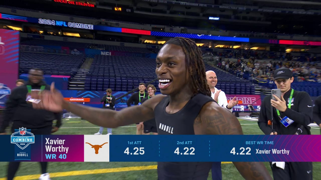 Watch Xavier Worthy set New NFL Combine Record in 40yd dash