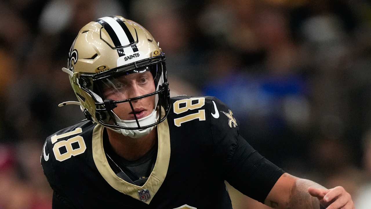 Saints rookie quarterback Spencer Rattler will make his first NFL start on Sunday against Tampa Bay