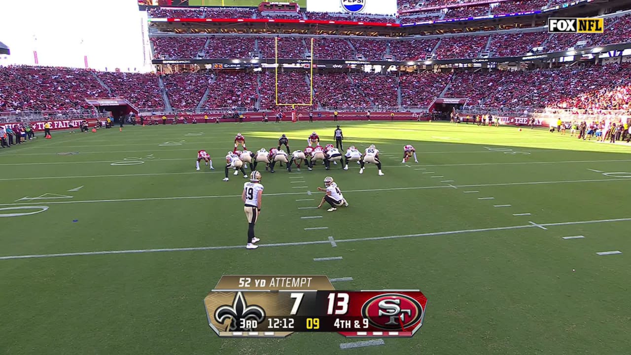 Blake Grupe drills 52-yard FG to cut 49ers' third-quarter lead