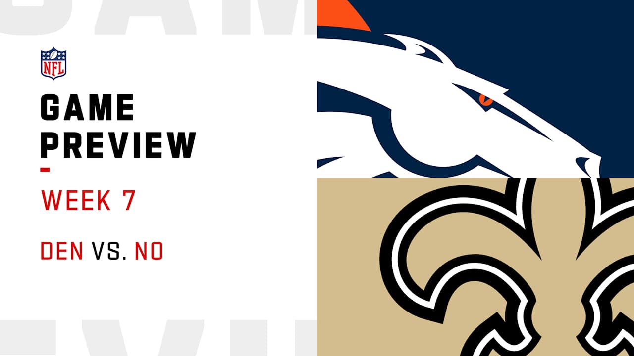 Broncos vs. Saints 2024 NFL Week 7 Video Preview