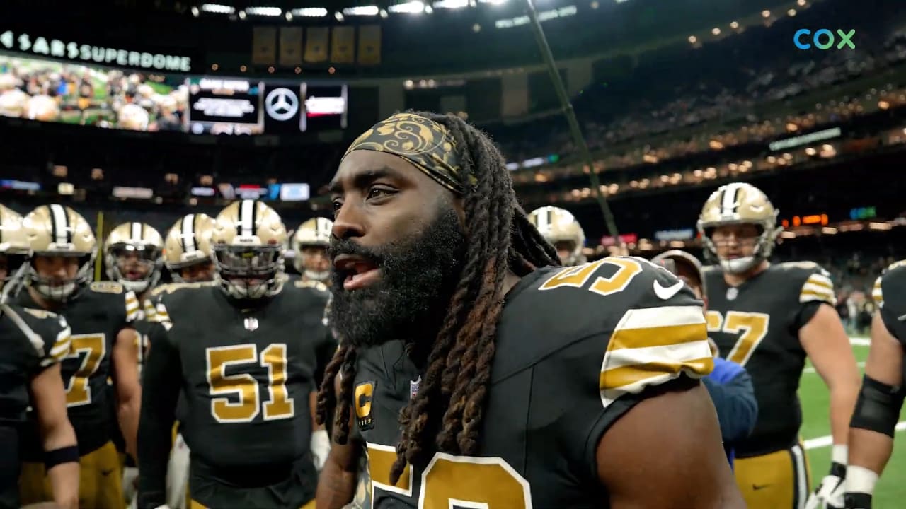 NFL Week 14: Watch Demario Davis Lead Saints Pregame Huddle Vs. Panthers