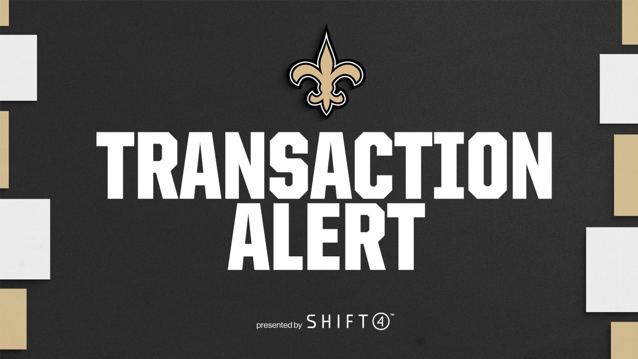 New Orleans Saints announce roster moves and game status updates