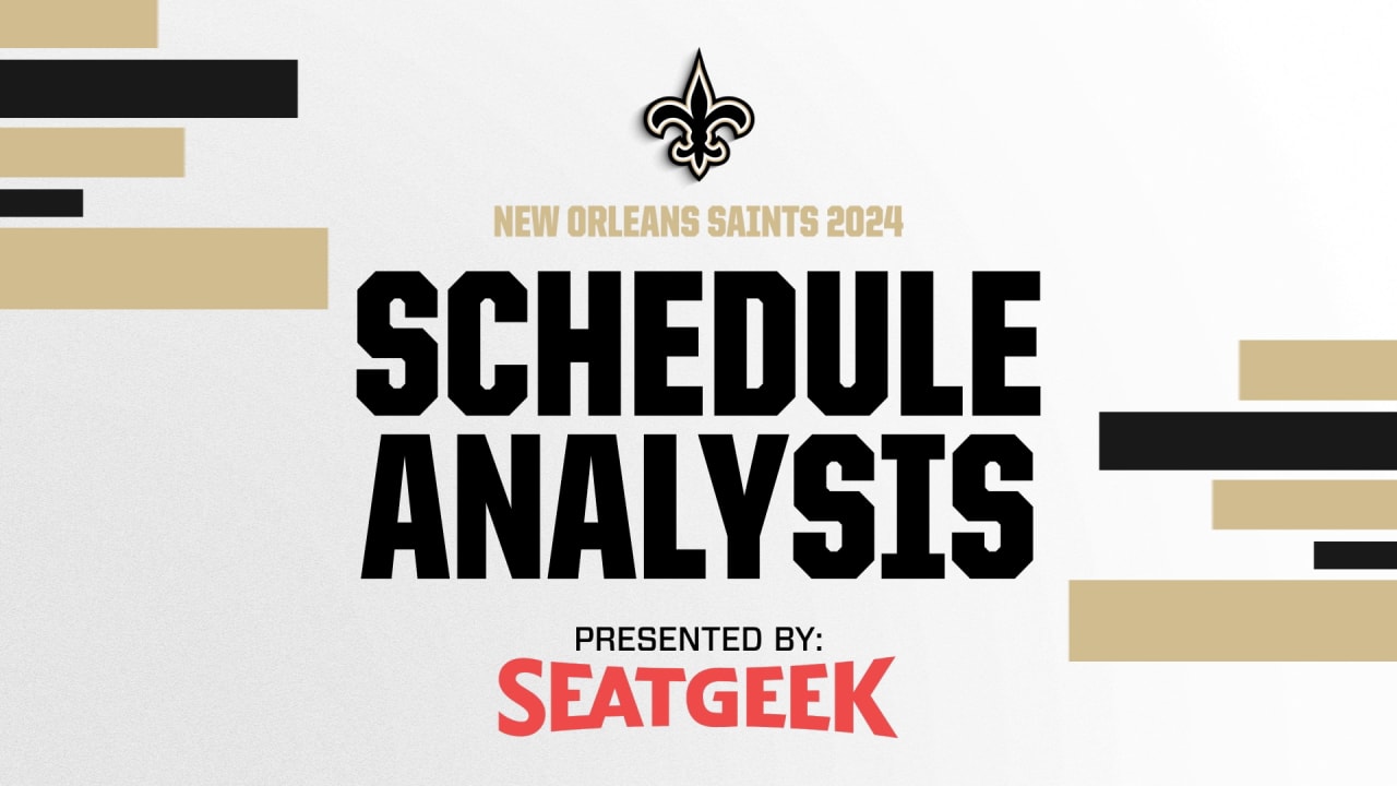 2024 Saints Schedule Analysis Primetime Games, Rivalries