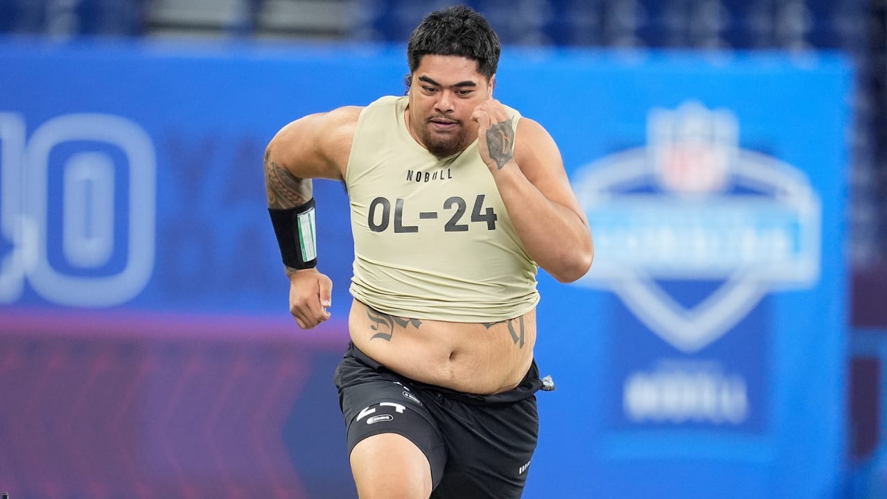 Watch Troy Fautanu's FULL 2024 NFL Scouting Combine