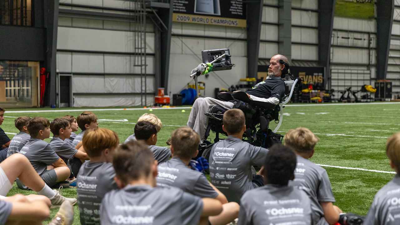 Photos: Steve Gleason hosts 2025 Gleason Life Skills Football Clinic