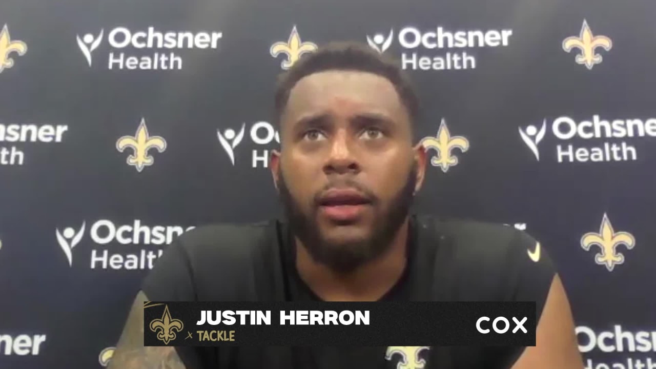 Justin Herron's first interview with New Orleans Saints