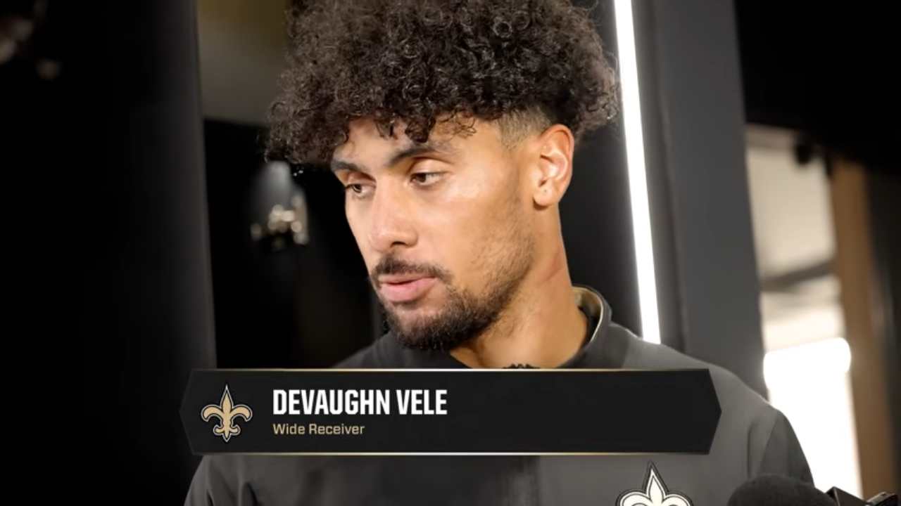 Devaughn Vele Postgame after Saints Loss to Falcons
