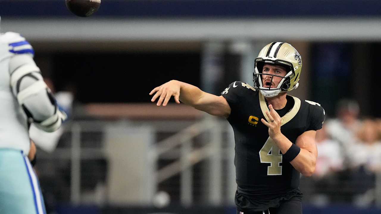 New Orleans Saints quarterback Derek Carr experienced most efficient