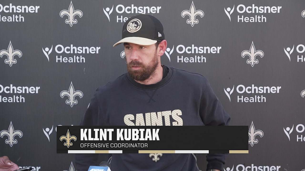 Klint Kubiak on offensive success, Alvin Kamara | Saints vs. Eagles NFL