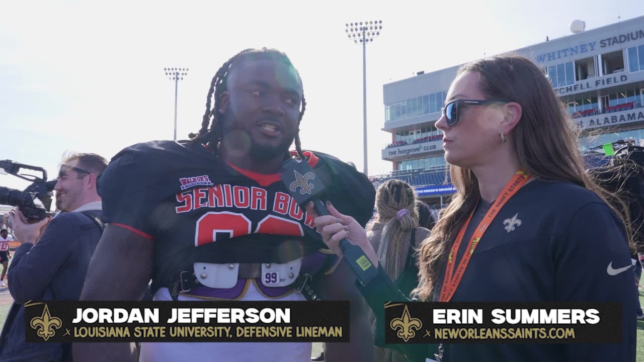 LSU DT Jordan Jefferson 2024 Senior Bowl Interview