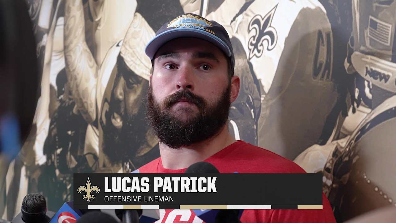 Lucas Patrick on Landon Young, replacing Erik McCoy Saints vs