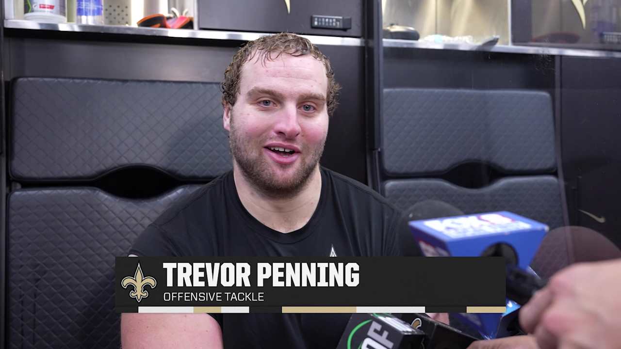 Trevor Penning on Saints offensive line, Philadelphia front | Saints vs ...