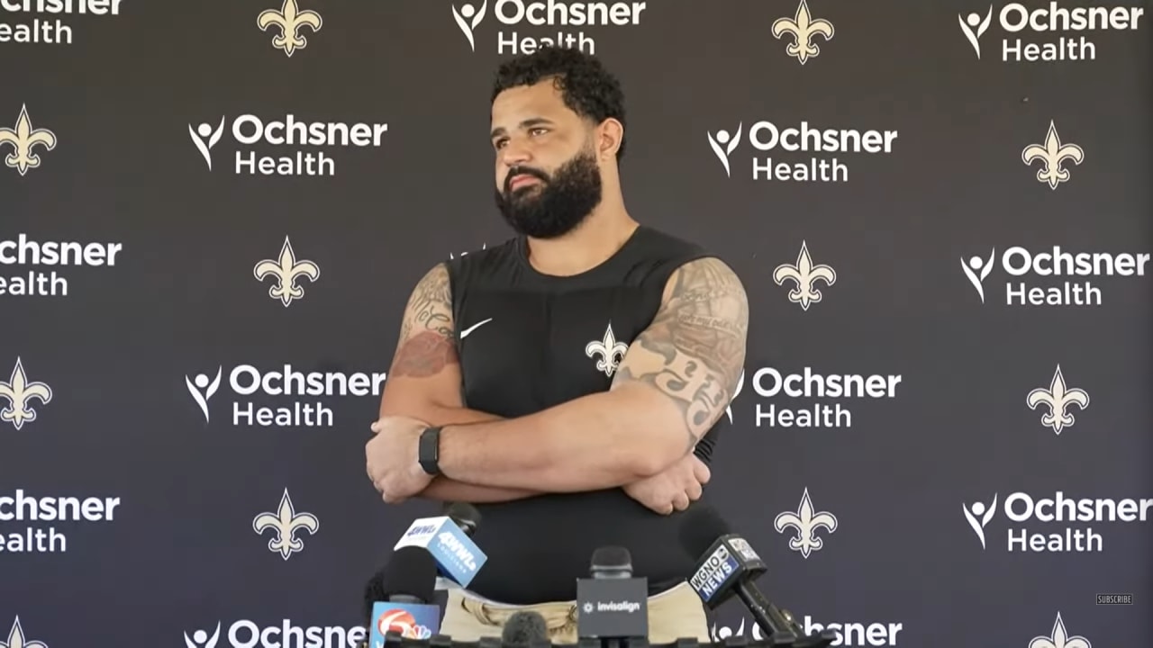 Erik McCoy on Taliese Fuaga, new offensive scheme on Day 4 of Saints ...