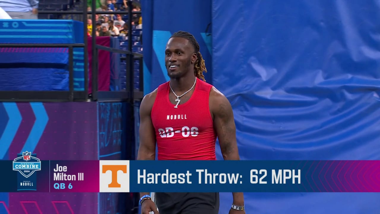 Best of the quarterbacks hardest throws 2025 NFL Scouting Combine