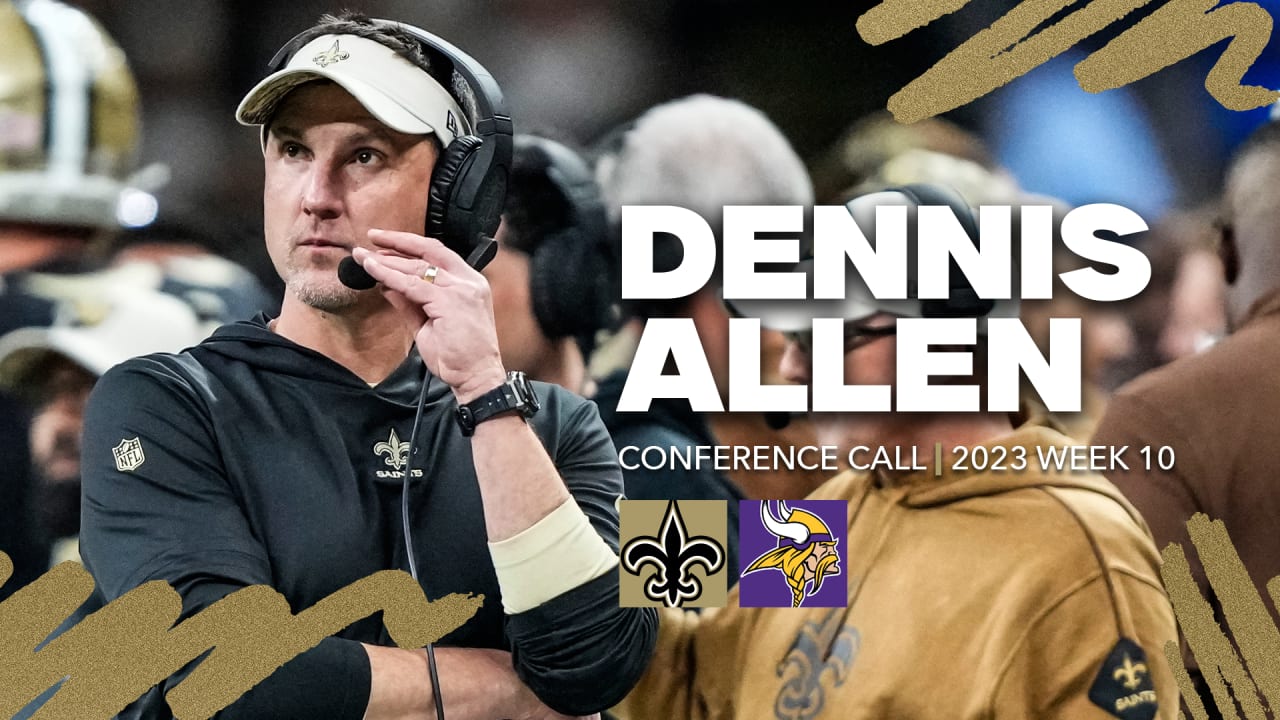 Week 10: Saints HC Dennis Allen Talks Vikings Game