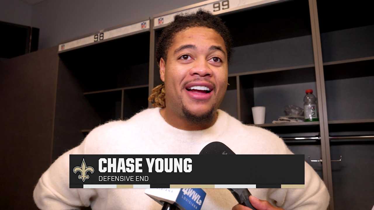 Chase Young on defensive line sacks SaintsCowboys Postgame 2024