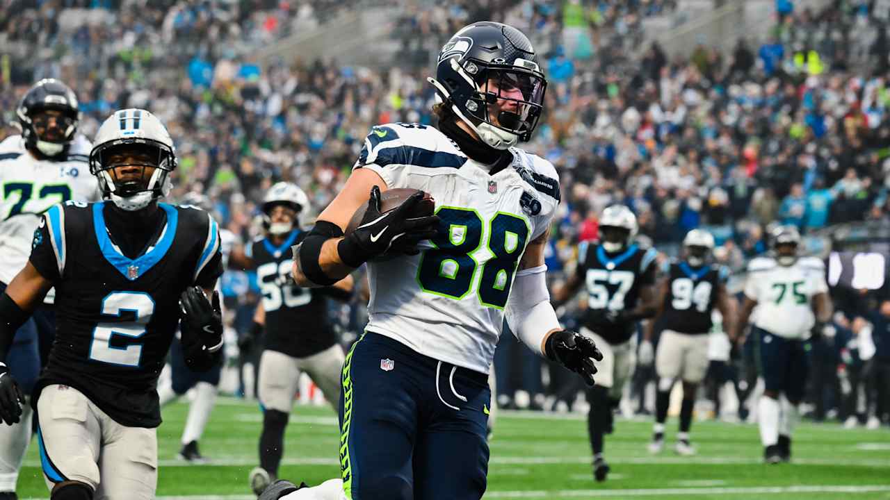 AJ Barner Stepped Up In Seahawks' 27-10 Win Over Panthers