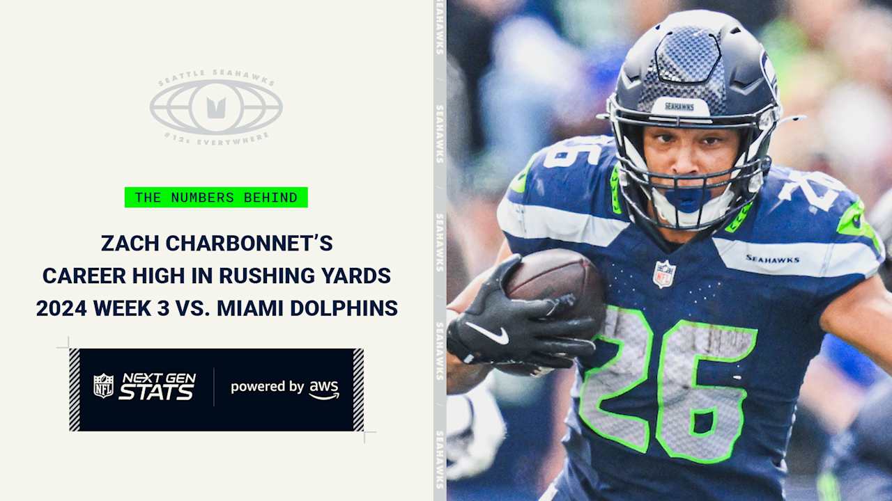 Zach Charbonnet shows elusiveness in defeating Dolphins in Week 3