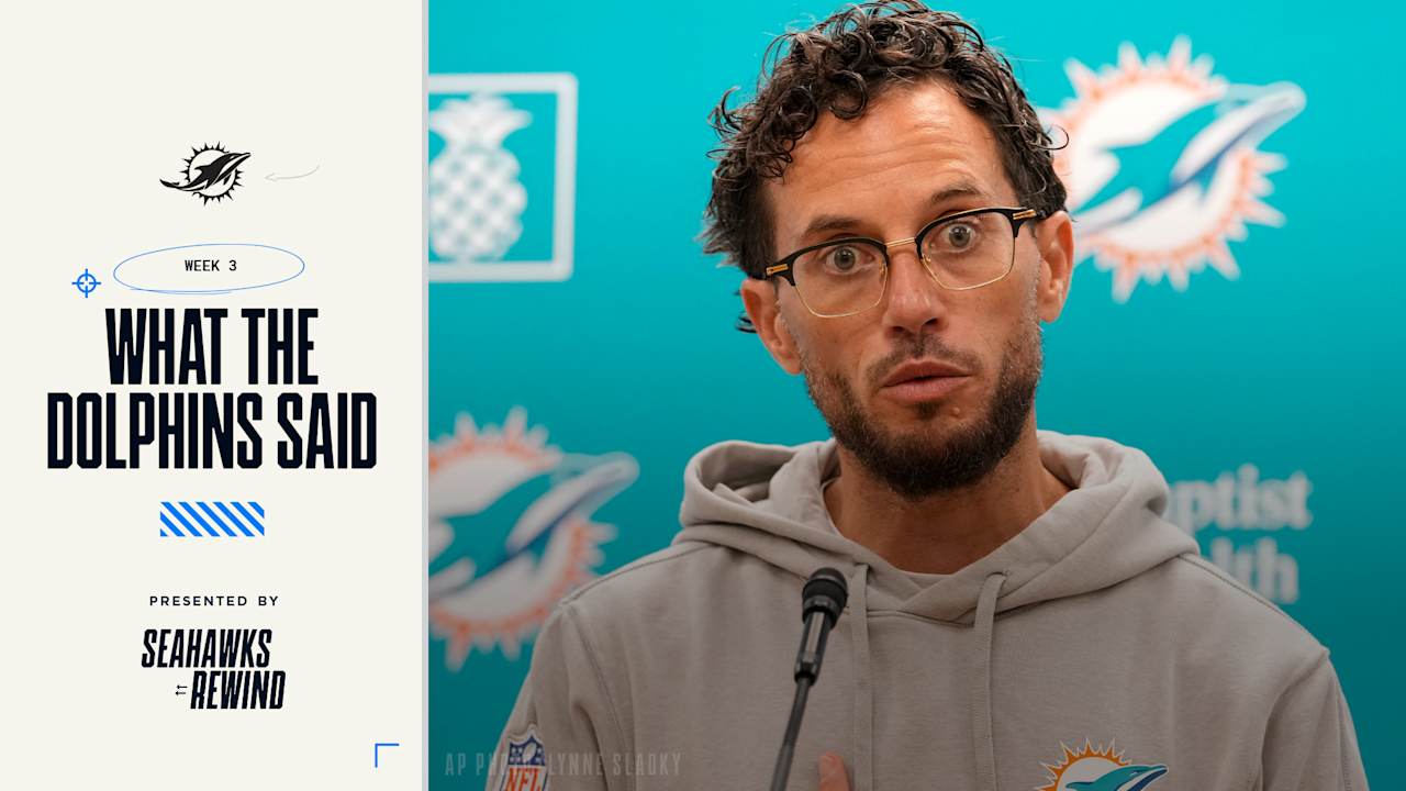 What the Dolphins said – 2024 Week 3: Seahawks vs. Dolphins