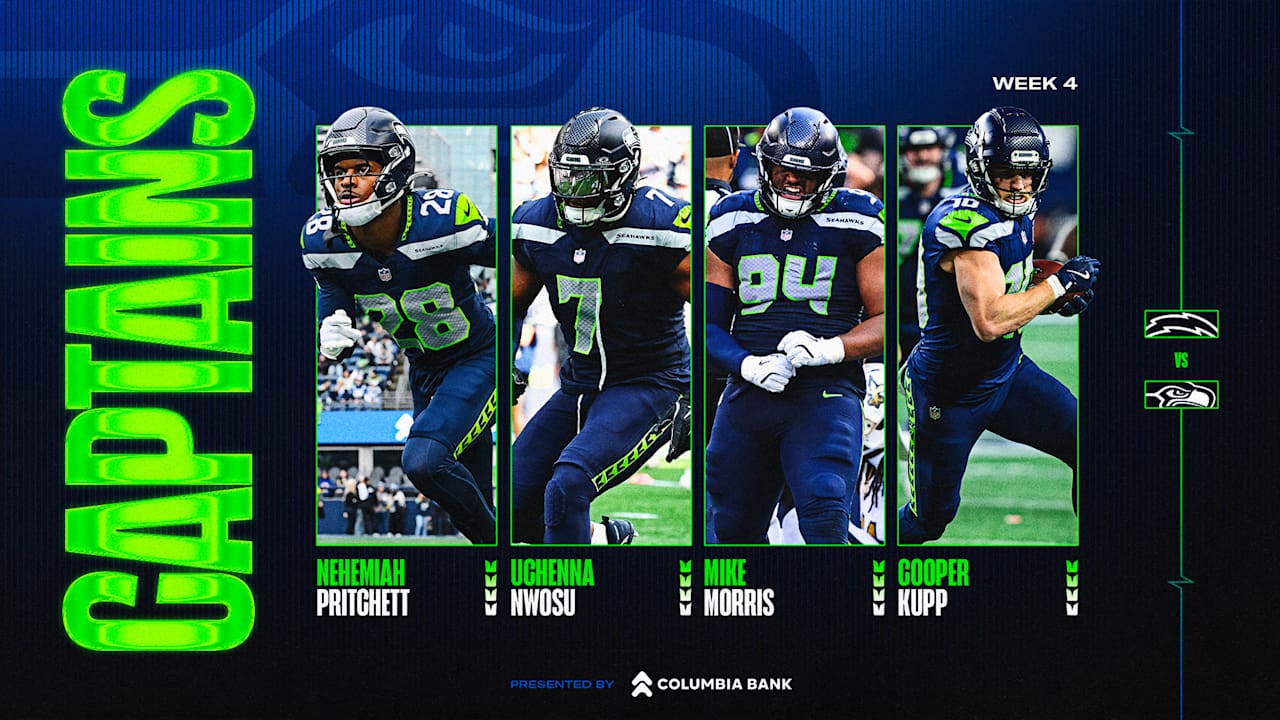 Seahawks Announce Week 4 Captains vs. Chargers