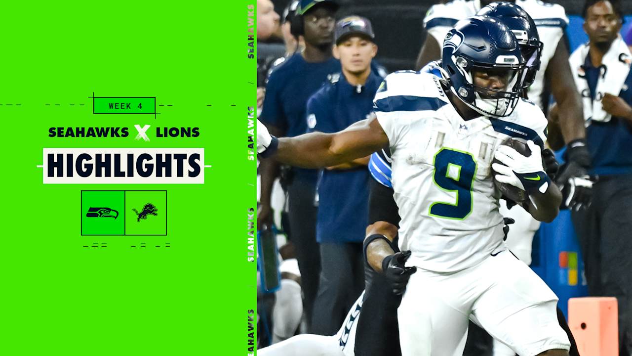 2024 Week 4 Seahawks at Lions Game Highlights