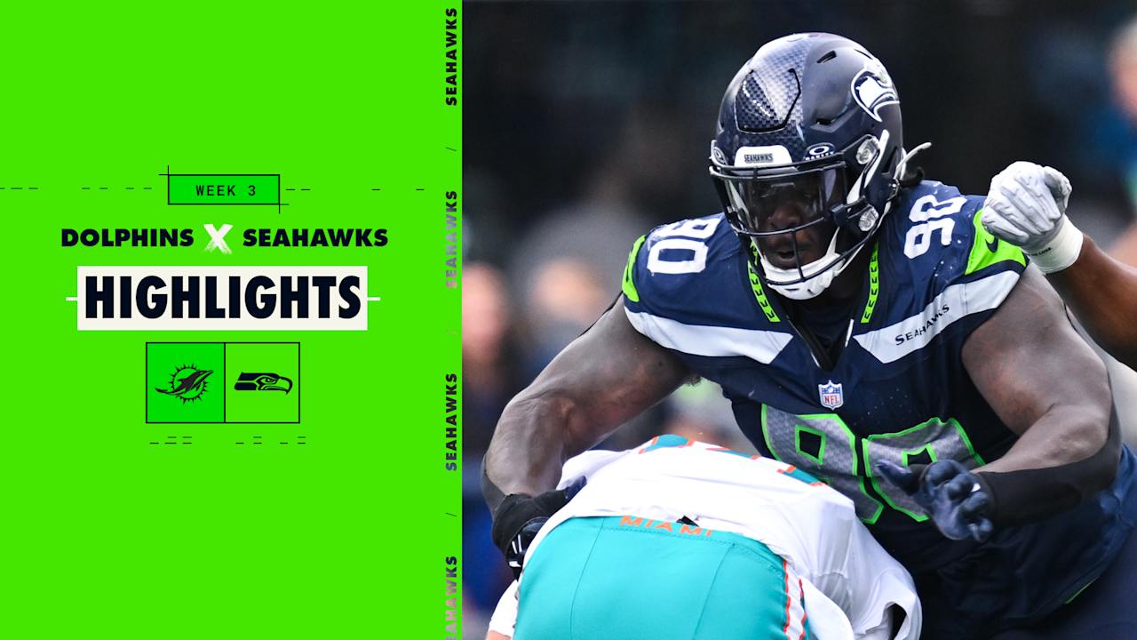 Jarran Reed Sacks Tim Boyle Highlight 2024 Week 3 Seahawks vs. Dolphins