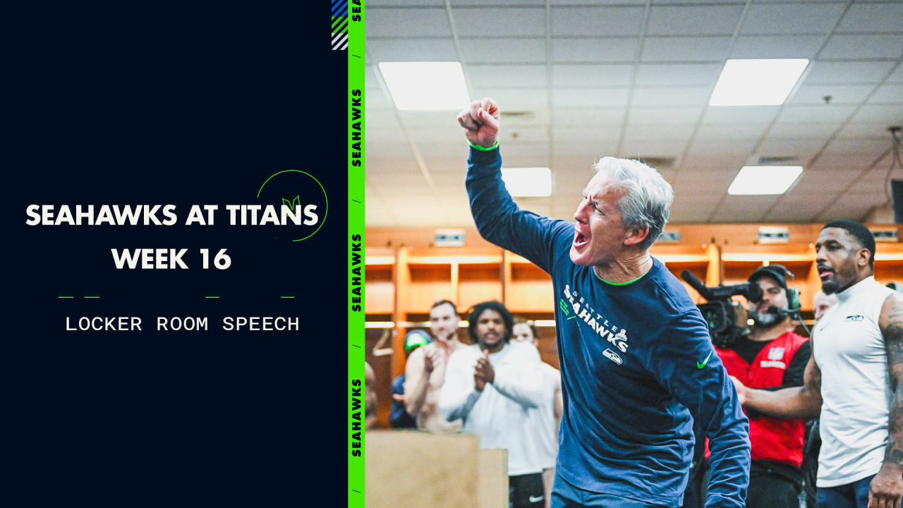 Pete Carroll's Locker Room Speech - Week 16