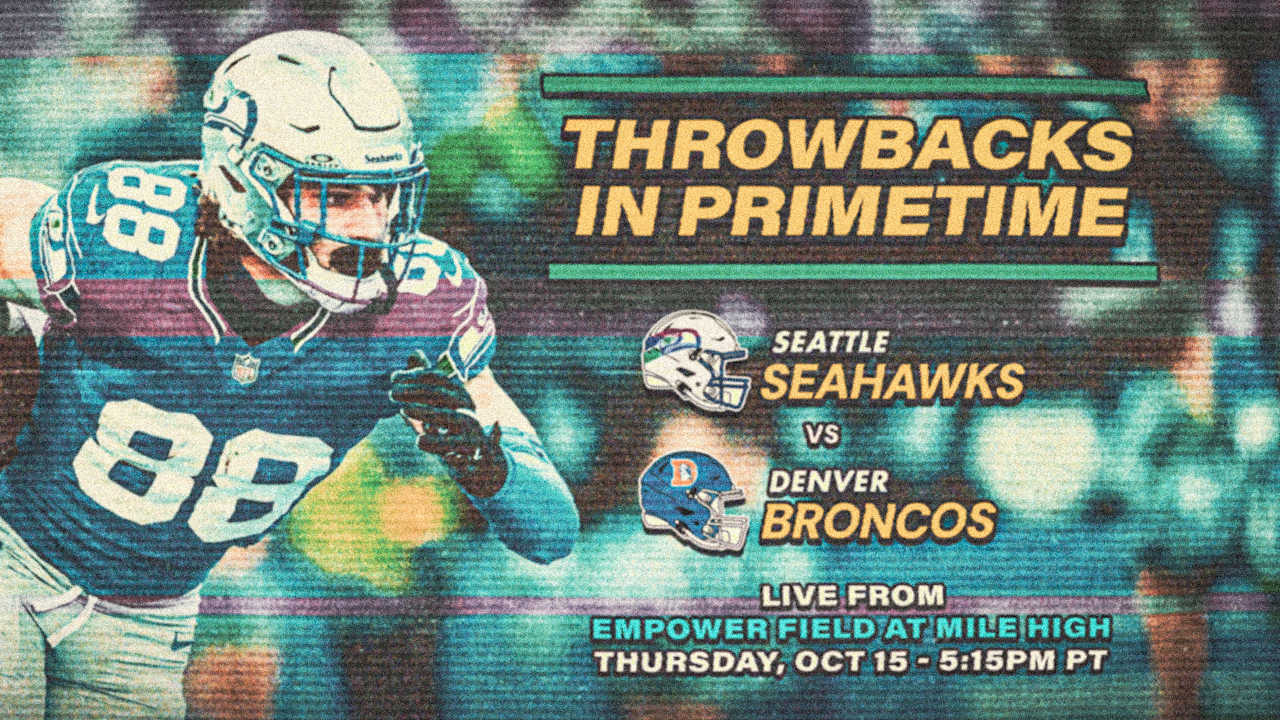 Seahawks And Broncos To Wear Throwback Uniforms In Week 6
