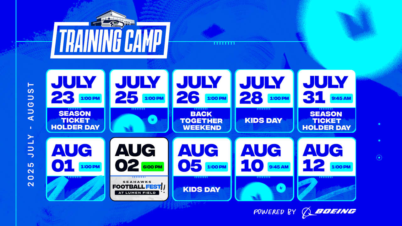Seahawks Announce Registration For Seahawks Training Camp