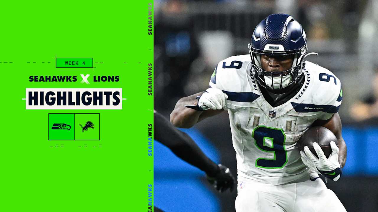 2024 Week 4 Seahawks at Lions Full Highlights