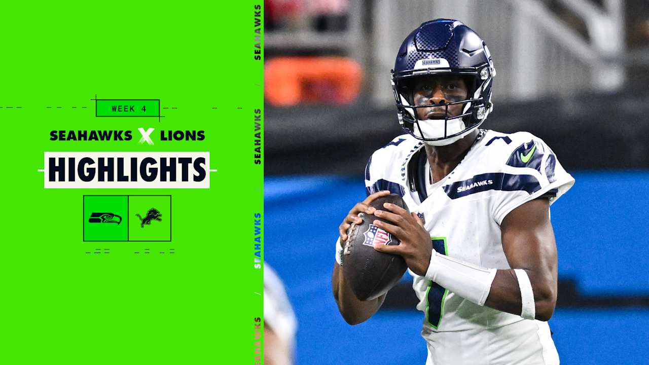 Geno Smith Highlights 2024 Week 4 Seahawks at Lions