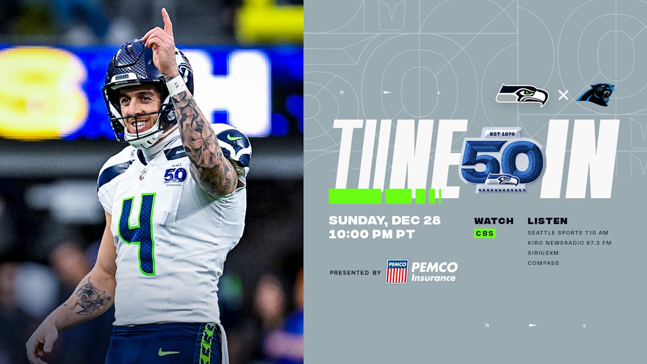 Seahawks at Panthers: How To Watch, Listen And Follow Week 17 