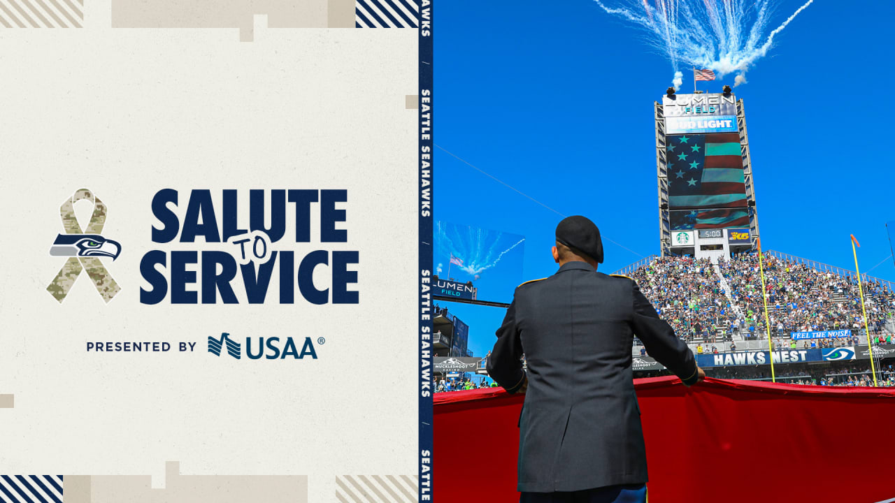 Seahawks Celebrate Military & Veterans with NFL’s Salute to Service ...