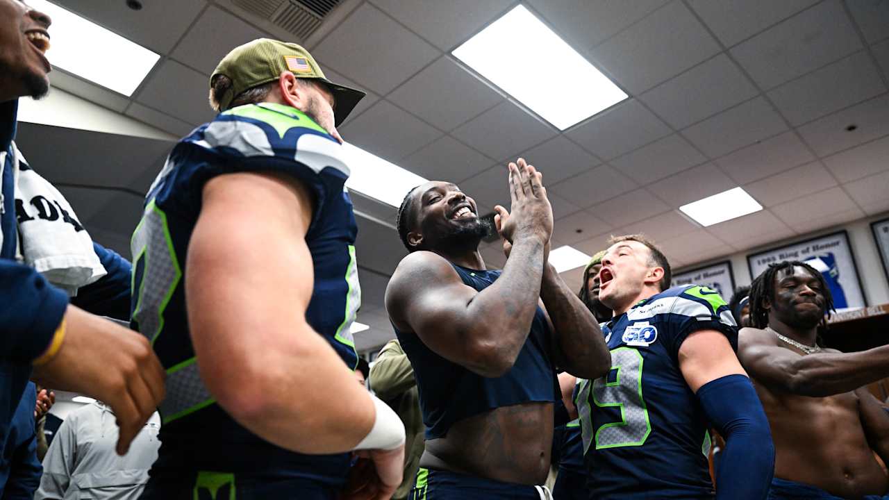 Best Postgame Celebration Moments Following The 44-22 Win Over The Cardinals At Lumen Field