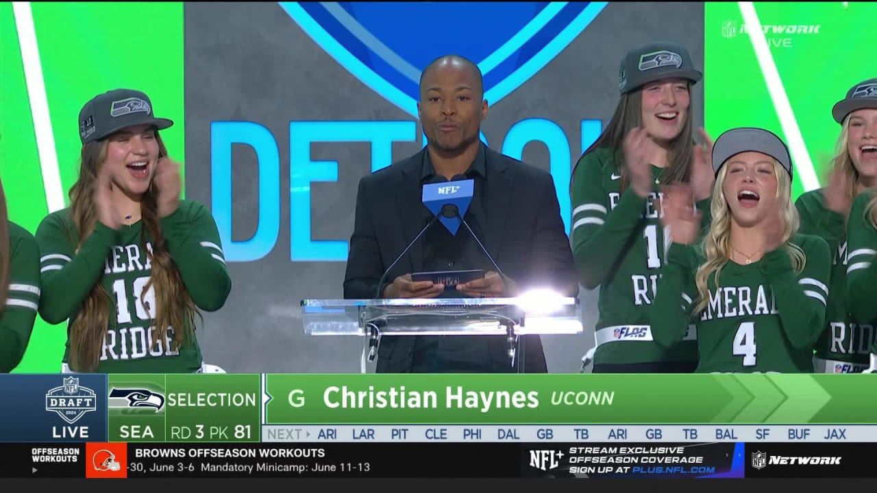 Seahawks Select Christian Haynes With No. 81 Pick In 2024 draft