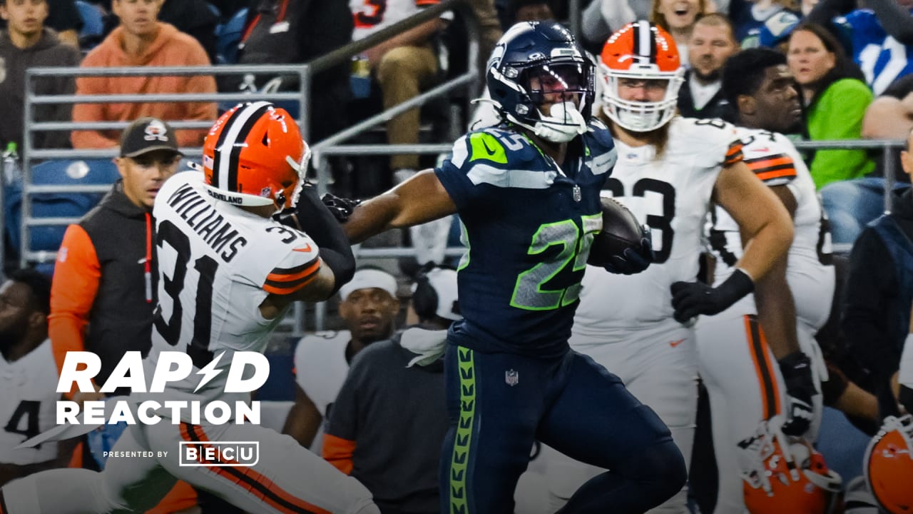 Big plays help the Seahawks win the season against the Browns