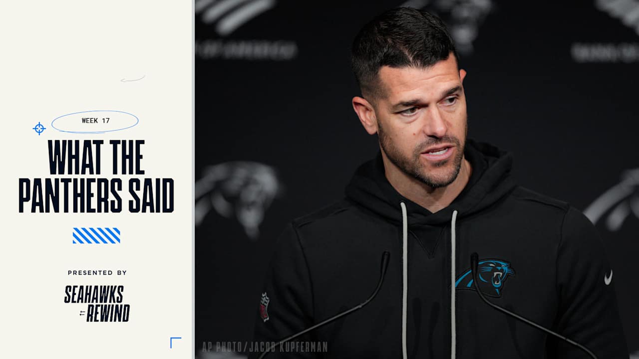 What The Panthers Said Following Their 27-10 Loss Vs. The Seahawks - Seattle Seahawks