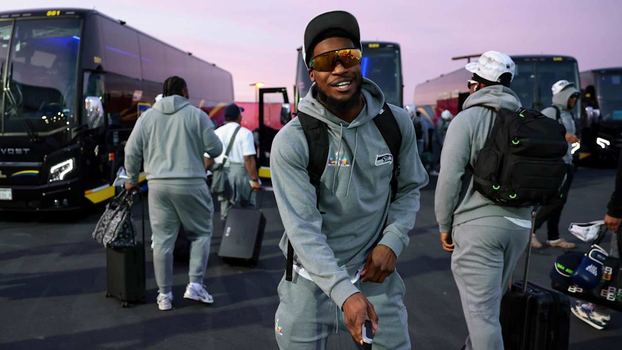 Seahawks Arrive In Bay Area For Super Bowl LX