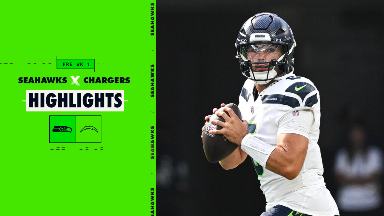 Seahawks at Chargers Game Highlights 2024 Preseason Week 1 Seahawks