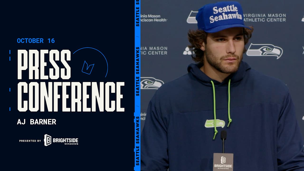 AJ Barner Press Conference - October 16, 2025