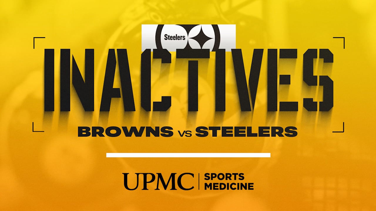 Steelers inactives for Week 14 vs. Browns