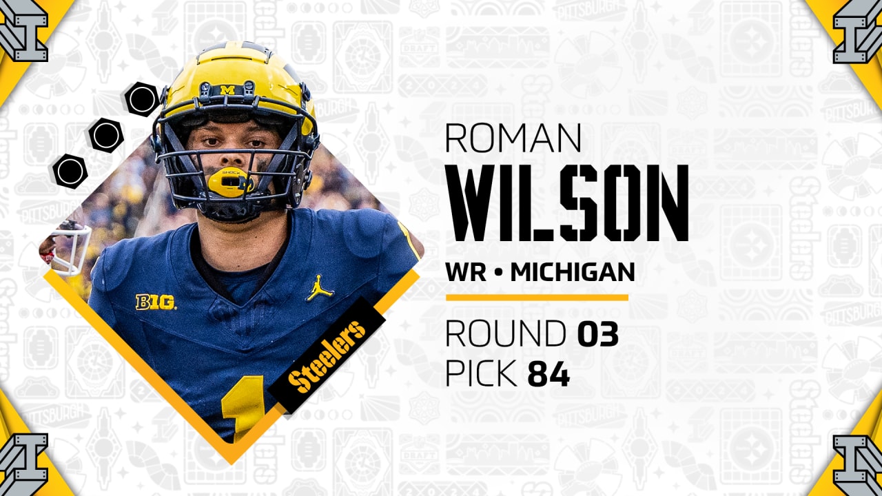Steelers select receiver Roman Wilson in third round