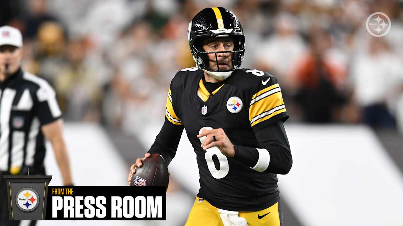 From the Press Room: Steelers at Bengals