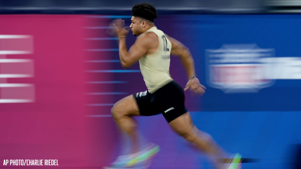 RB Top 5 fastest combine 40yard dashes