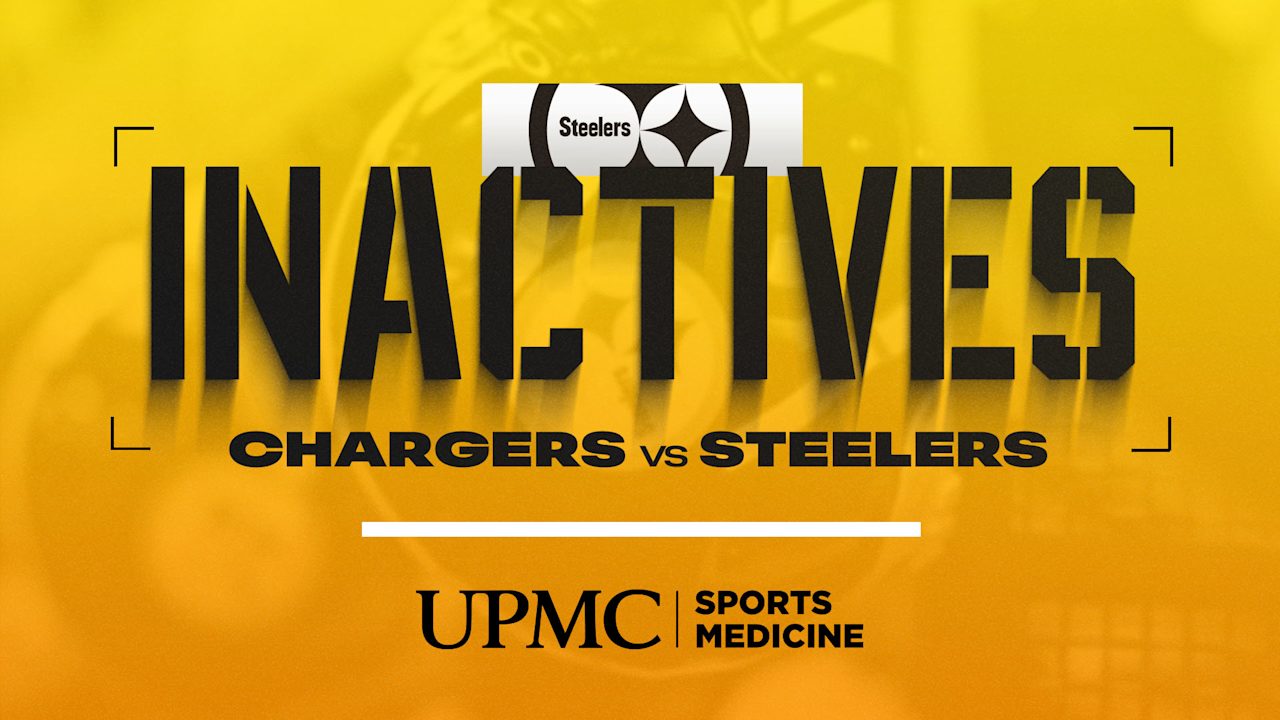 Steelers inactive players in Week 3 against the Chargers