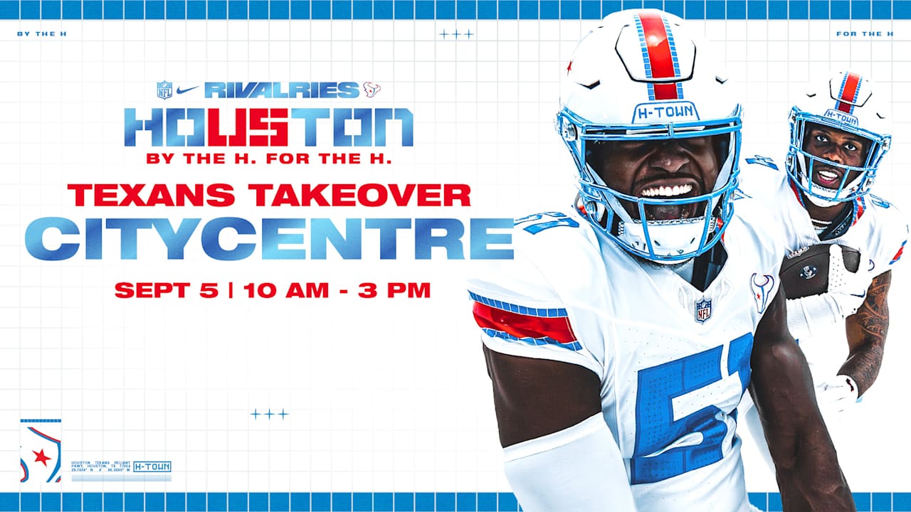 Texans Bring HOUSTON/US Rivalries Collection to CITYCENTRE on September 5