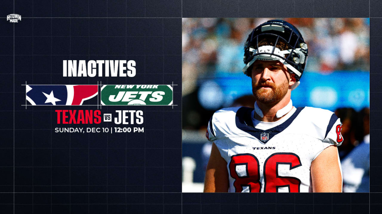 The Houston Texans Released Their Inactives List Before The Week 14 ...