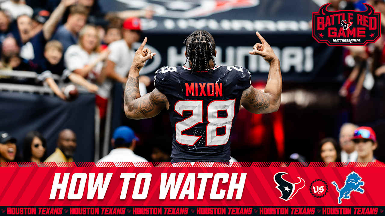 How to watch listen and stream Houston Texans vs Detroit Lions Week 10